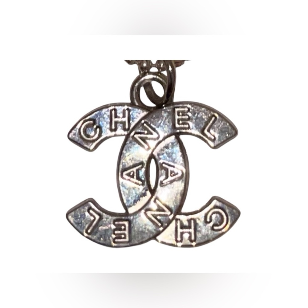 CHANEL logo pendant